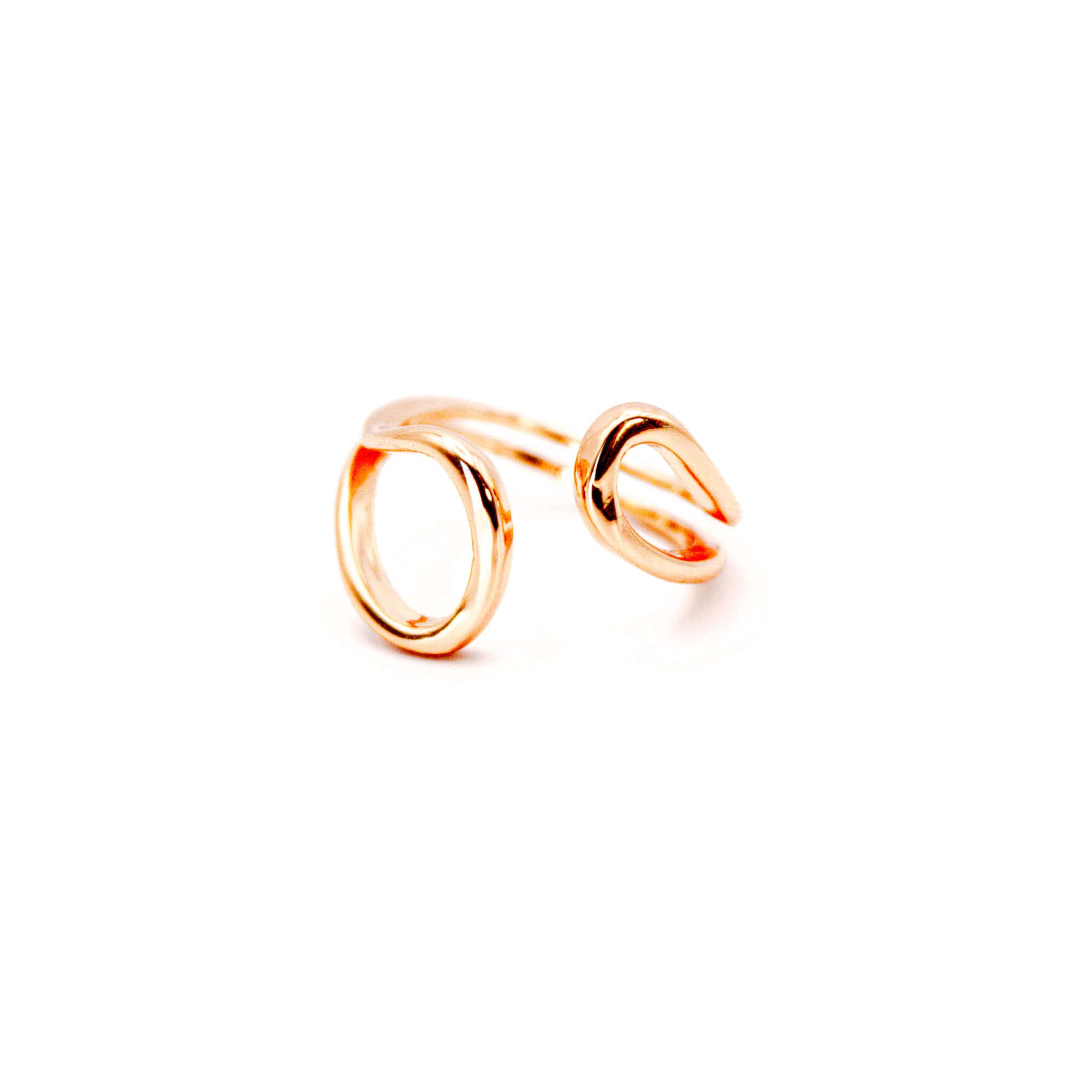 Anillo Baño de Oro Gota Rose Gold